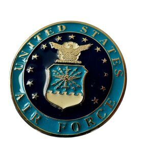 US Air Force USAF‎ Insignia Military Veteran Pilot Gift NOS Vintage Belt Buckle